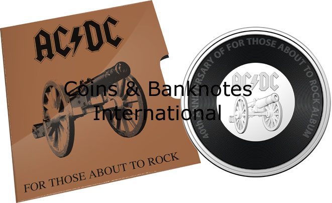 2021 Australia 20 Cents (AC/DC - For Those About To Rock) Unc